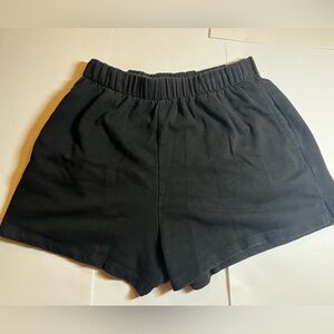 NWOT Garage Womens Black Baggy Sweat Shorts XS